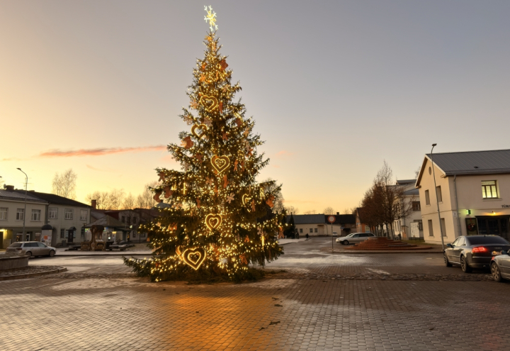 Kalėdinė eglutė Jėkabpilyje