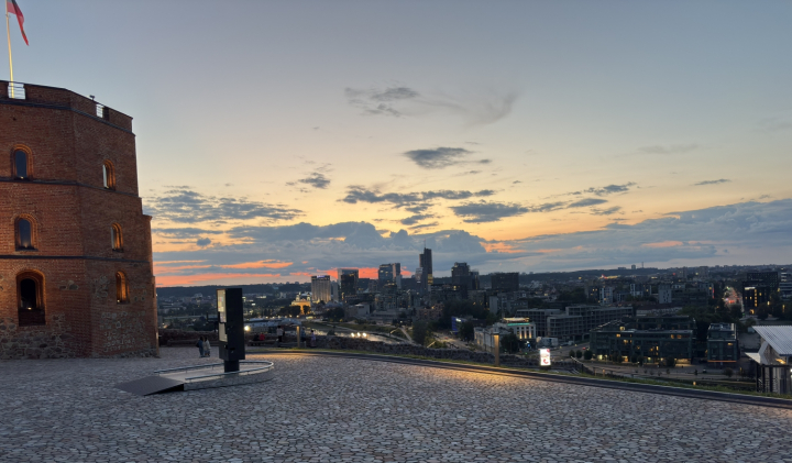 Vaizdas nuo gedimino pilies kailno